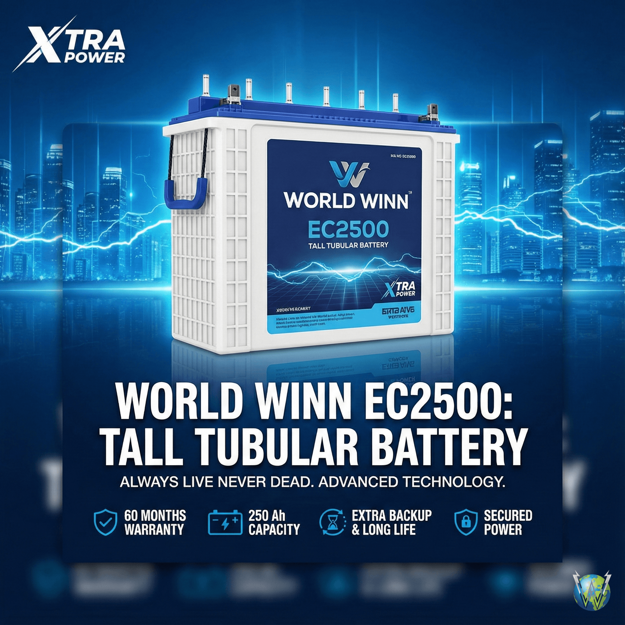 WorldWinn EC2500 Premium (Blue) - View 4